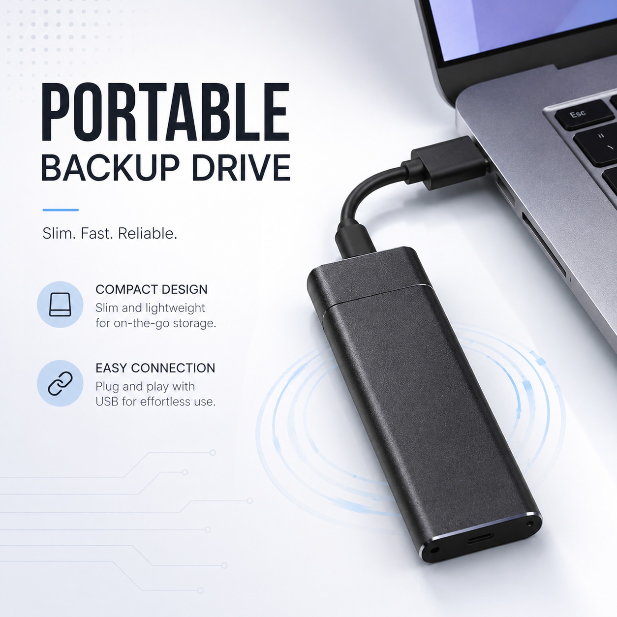 Portable External Hard Drive 500GB–4TB