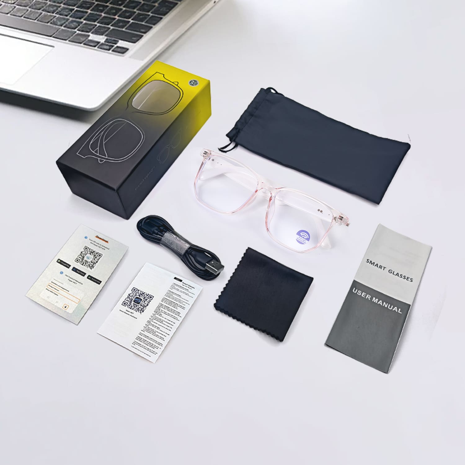 Clear Frame Smart Glasses