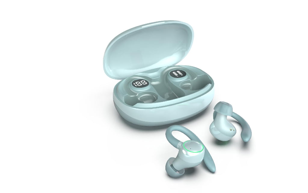 Mint Green Wireless Earbuds