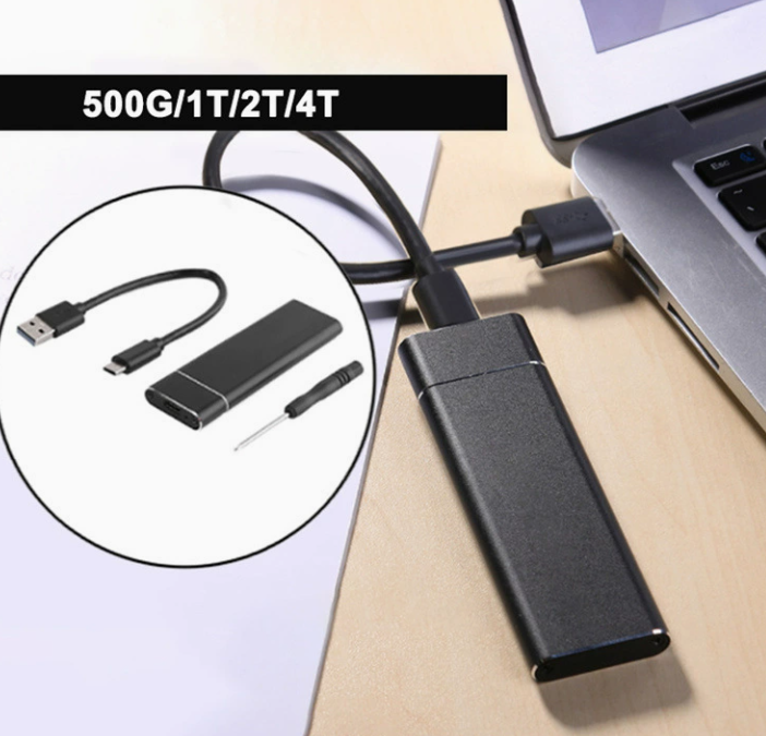 Portable External Hard Drive 500GB–4TB